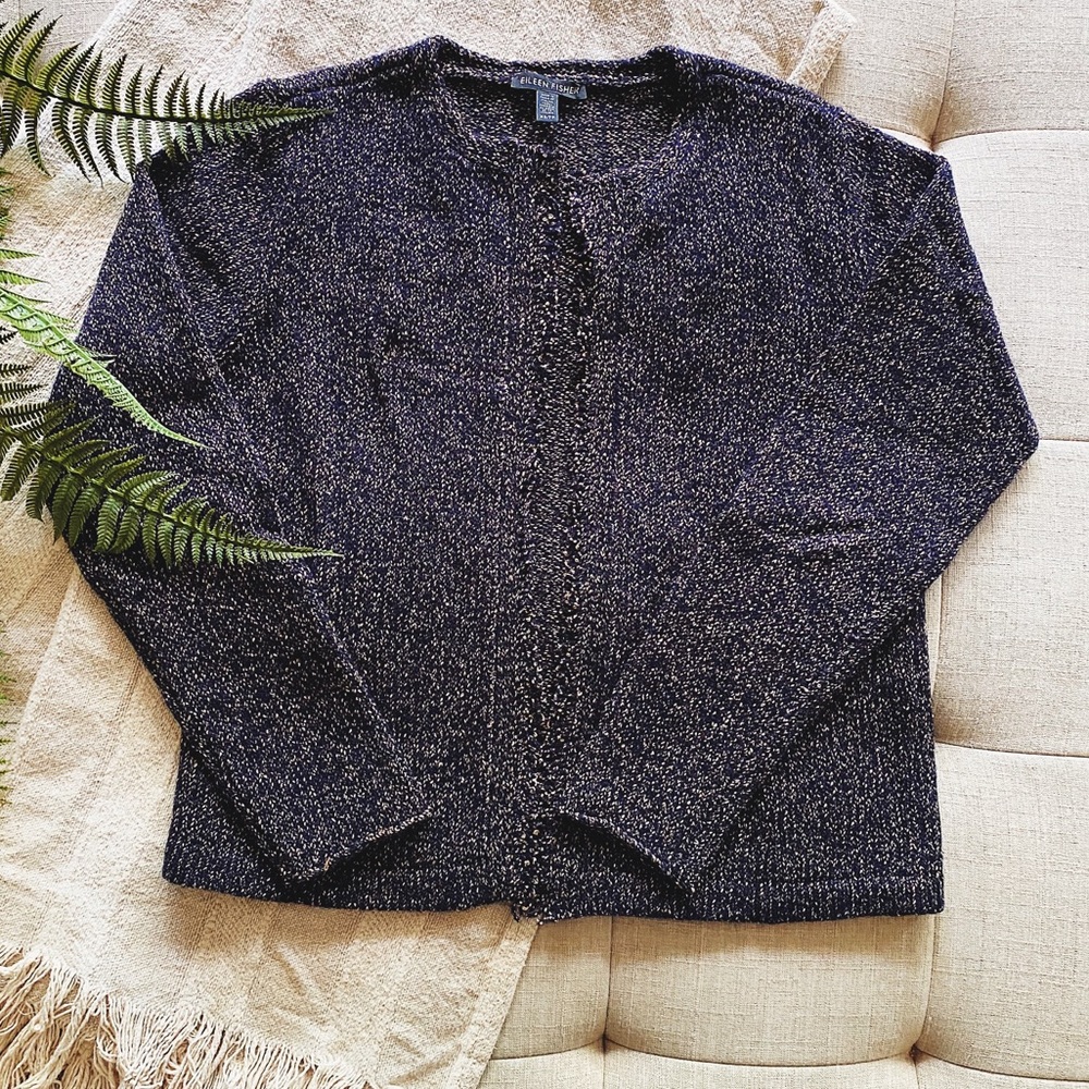 Eileen Fisher Open Fringe Cardigan